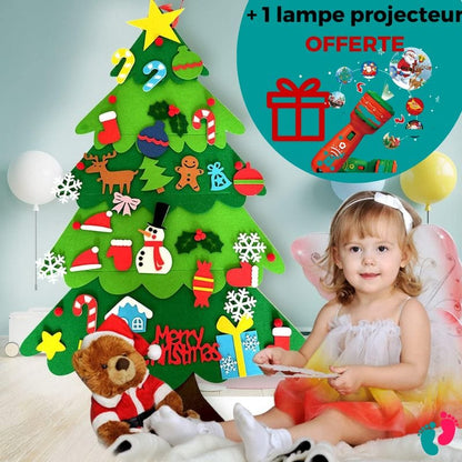 Sapin de noël éducatif Montessori en feutrine - KIDS CHRISTMAS (+ UN CADEAU OFFERT)